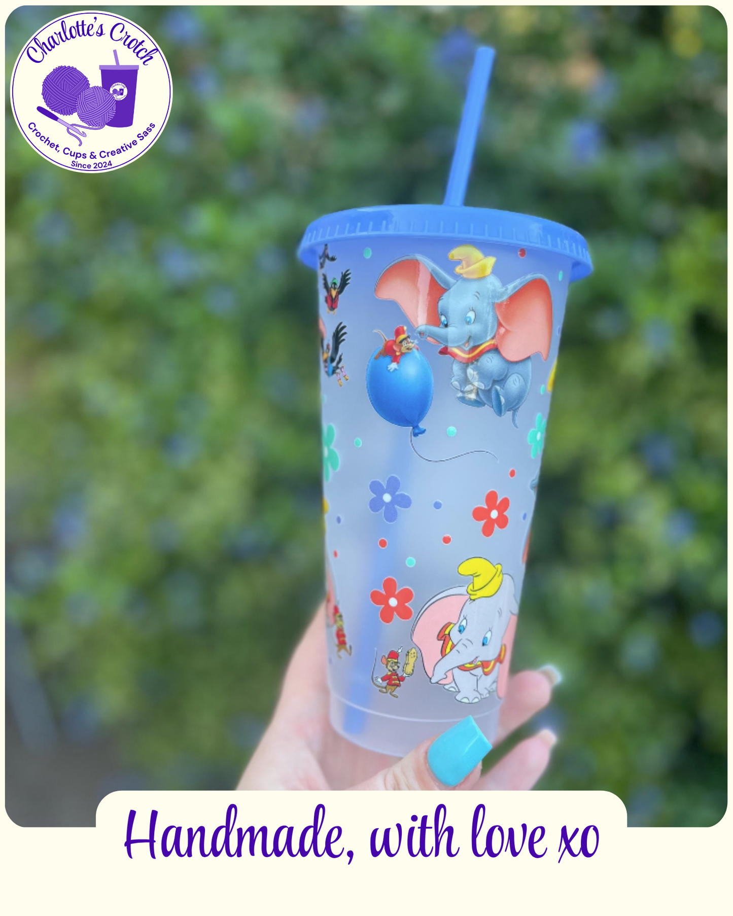 24oz Frosted Cold Cups - Pre Made