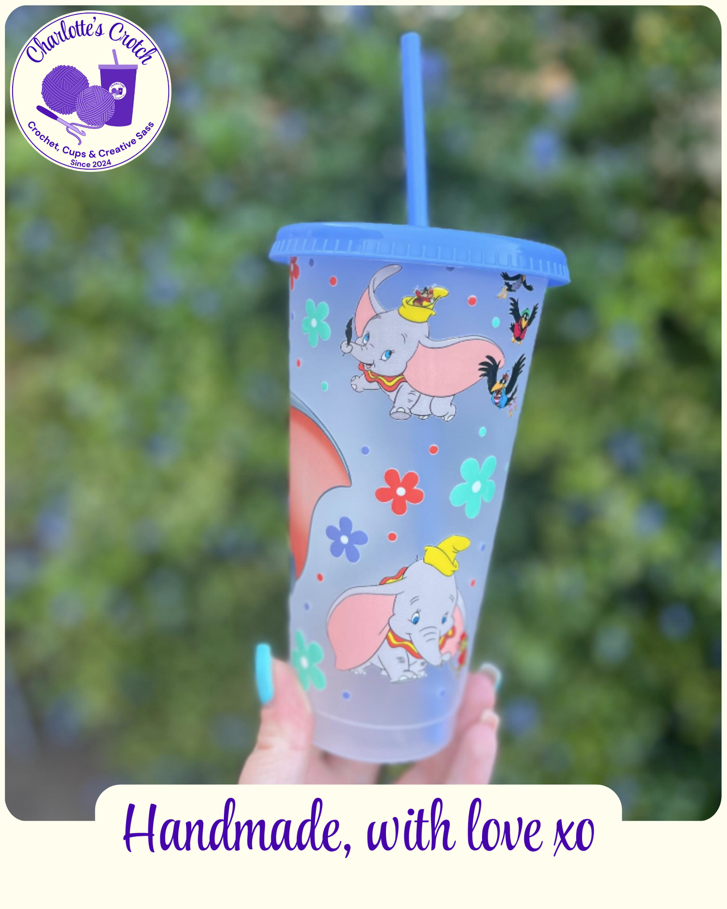 24oz Frosted Cold Cups - Pre Made