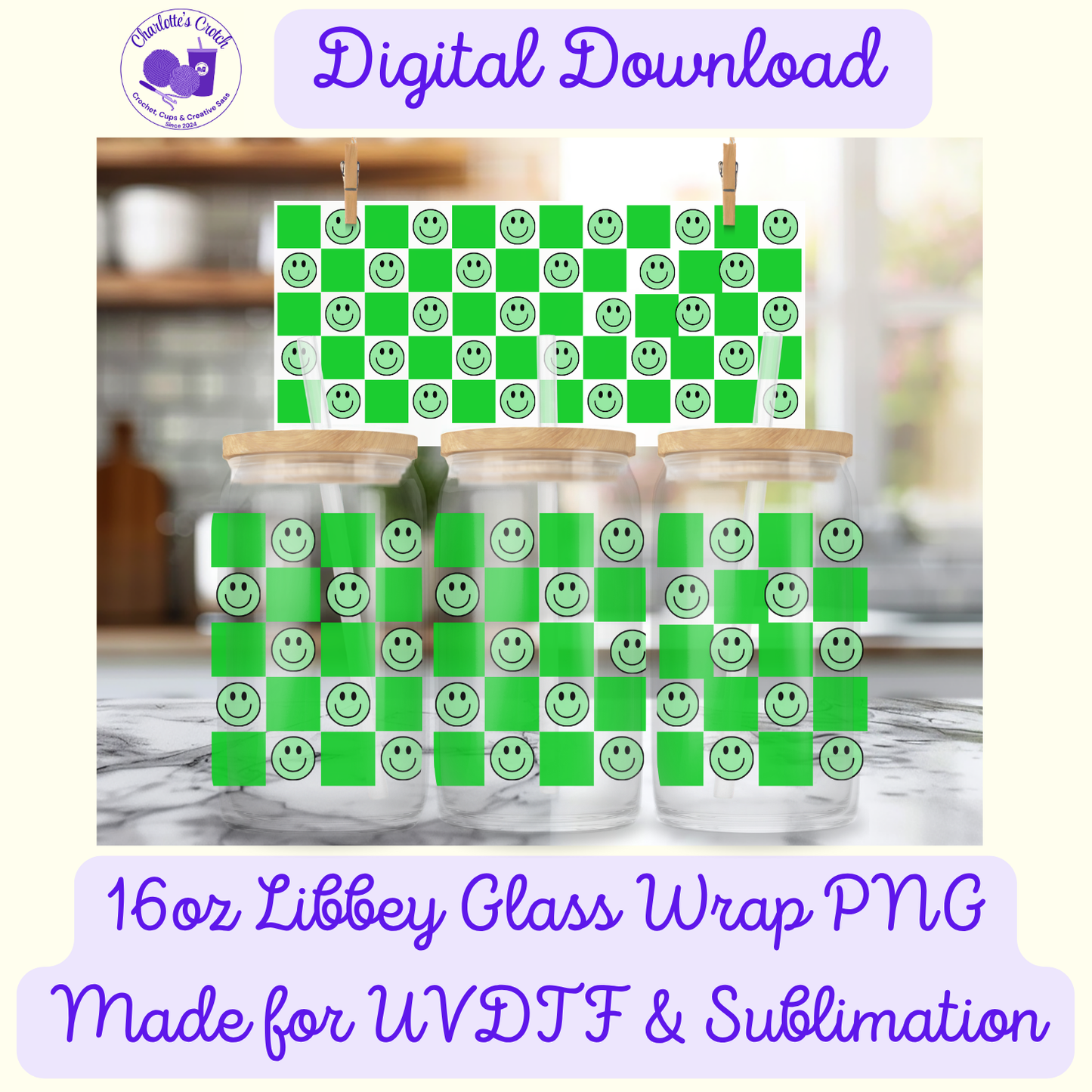 Green Checkerboard