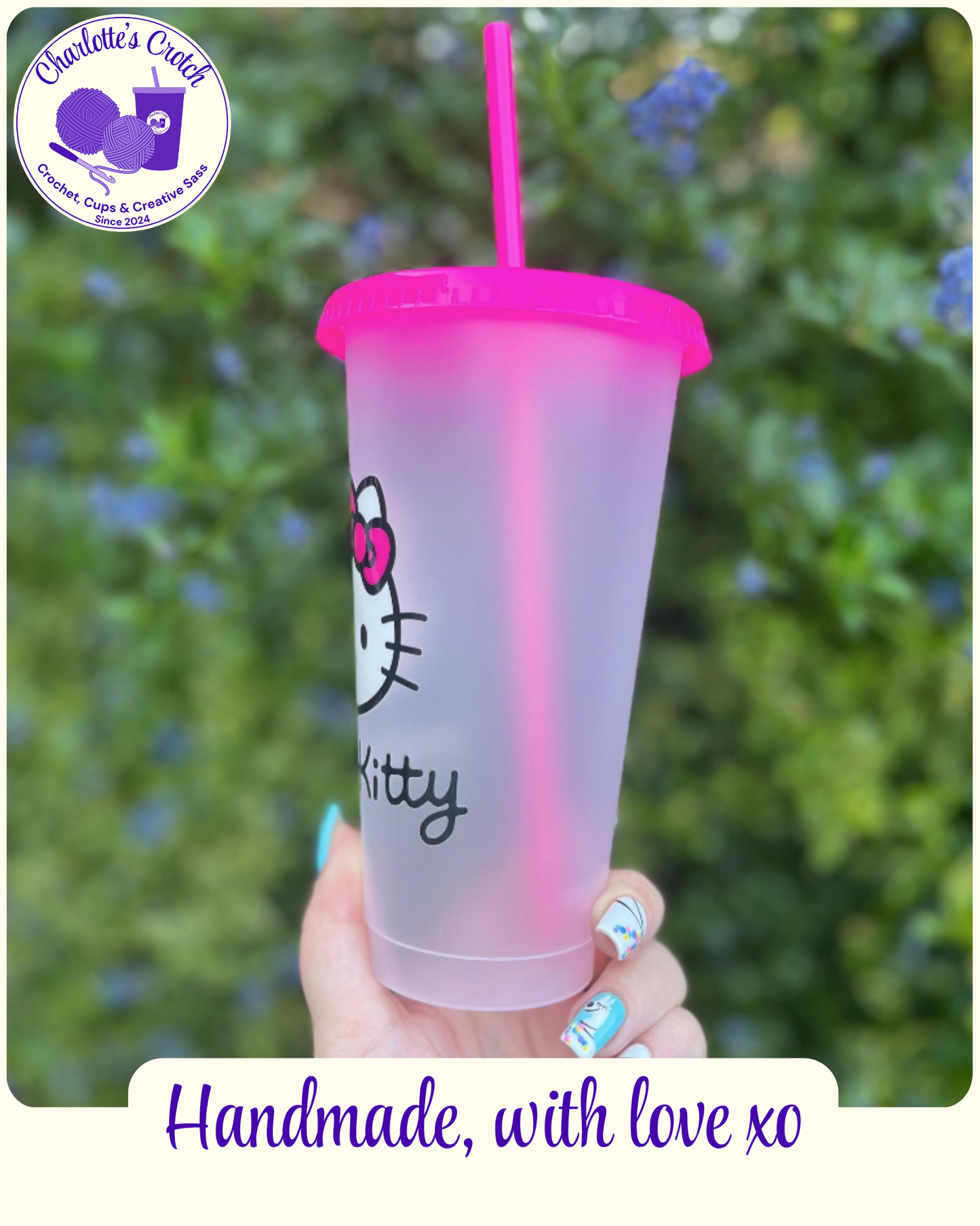 24oz Frosted Cold Cups - Pre Made