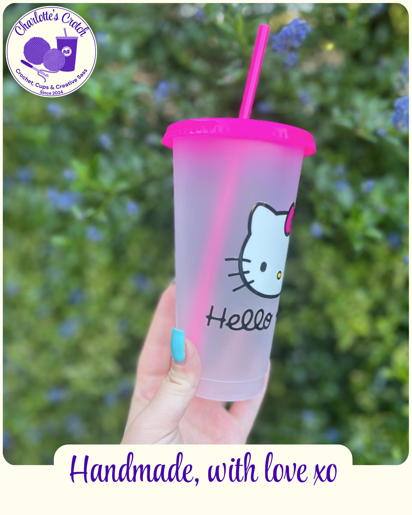 24oz Frosted Cold Cups - Pre Made