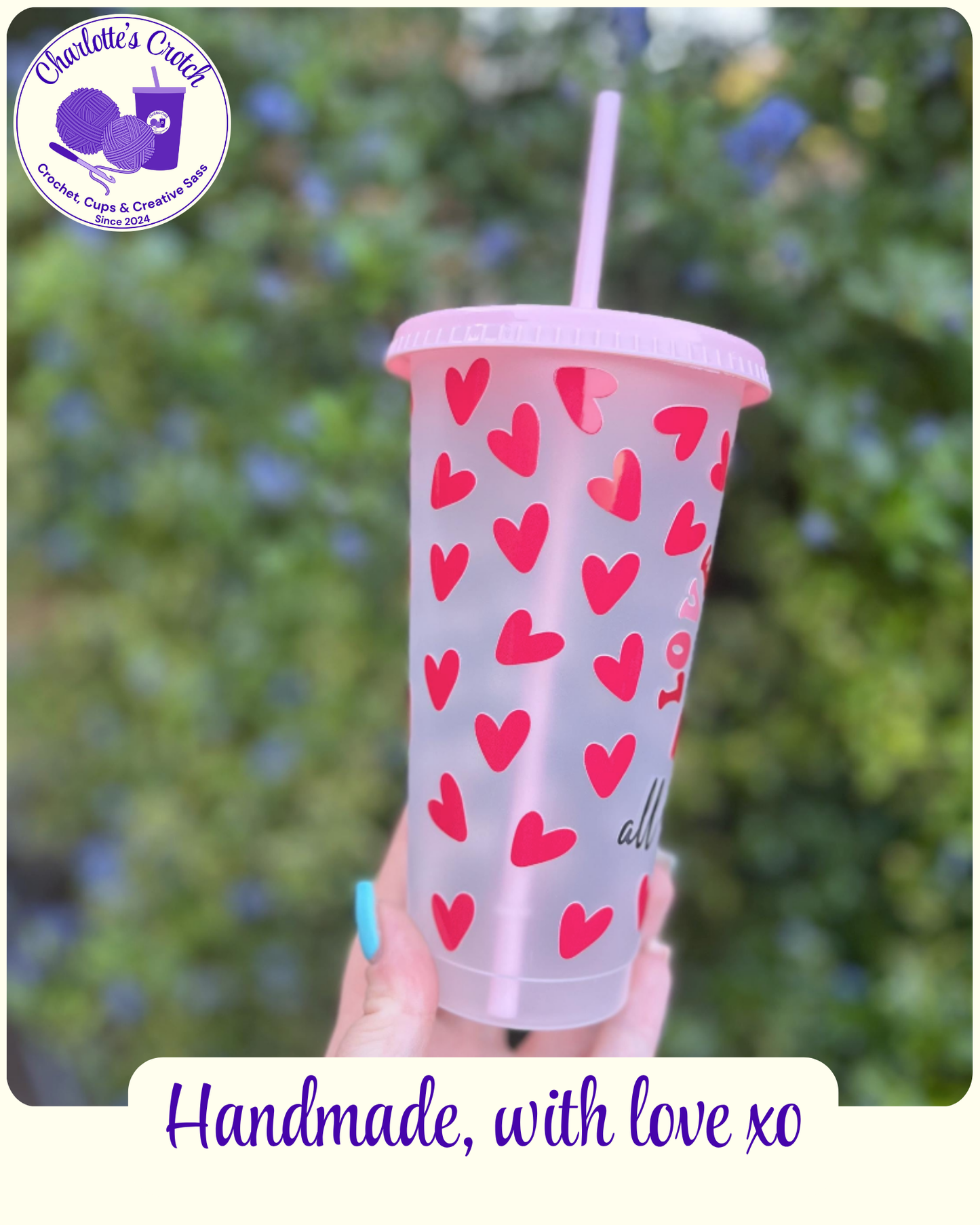 24oz Frosted Cold Cups - Pre Made