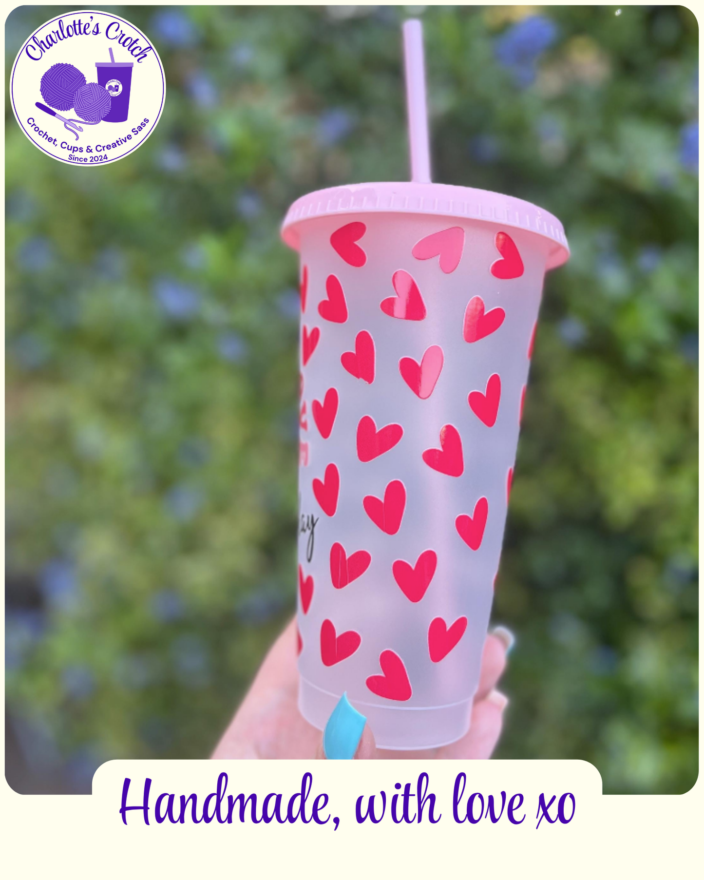 24oz Frosted Cold Cups - Pre Made