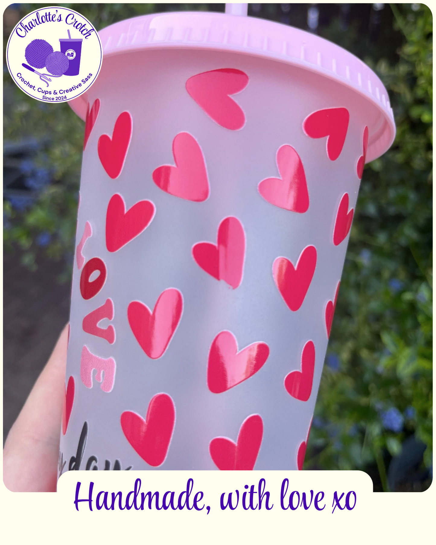 24oz Frosted Cold Cups - Pre Made