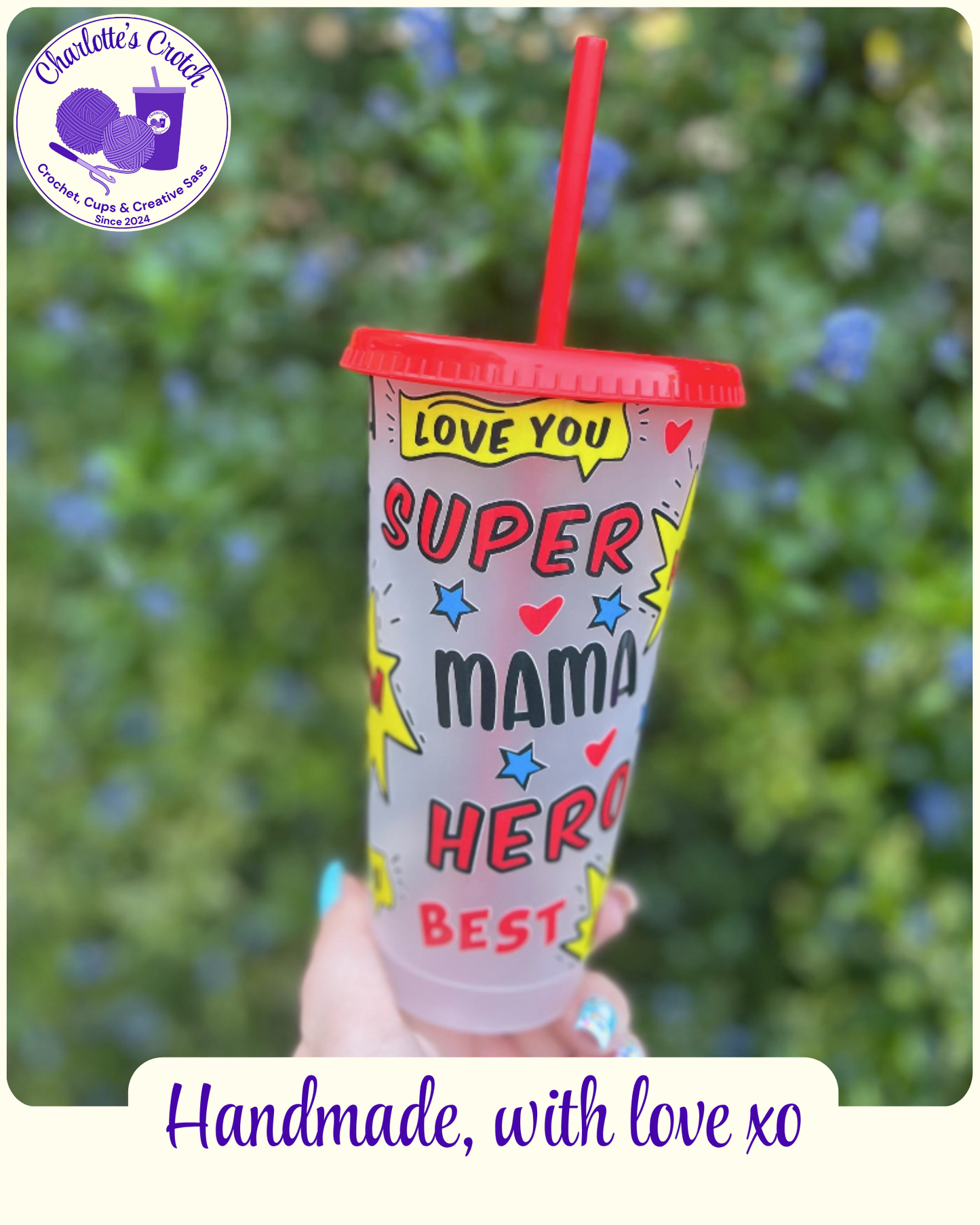 24oz Frosted Cold Cups - Pre Made