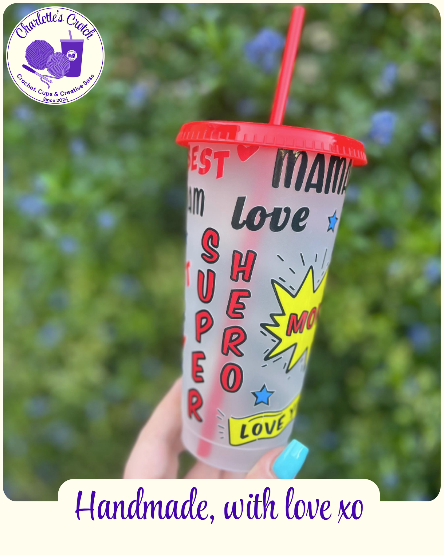 24oz Frosted Cold Cups - Pre Made