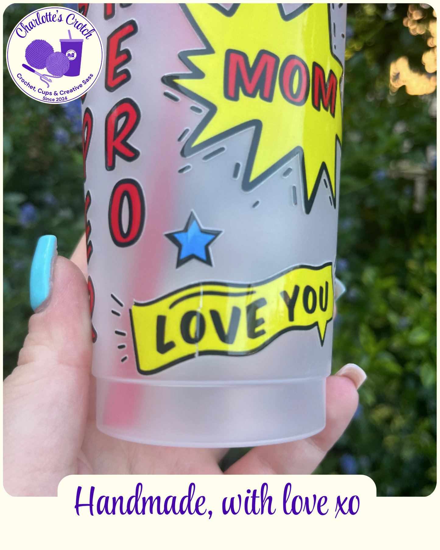 24oz Frosted Cold Cups - Pre Made