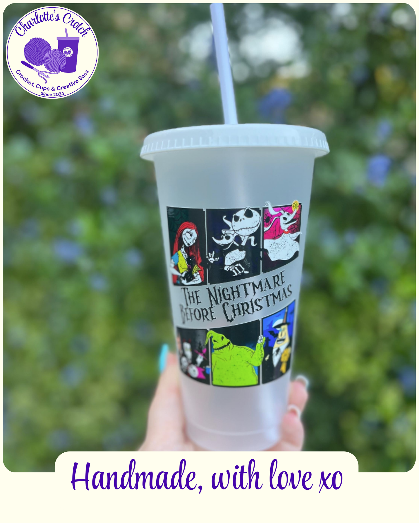 24oz Frosted Cold Cups - Pre Made