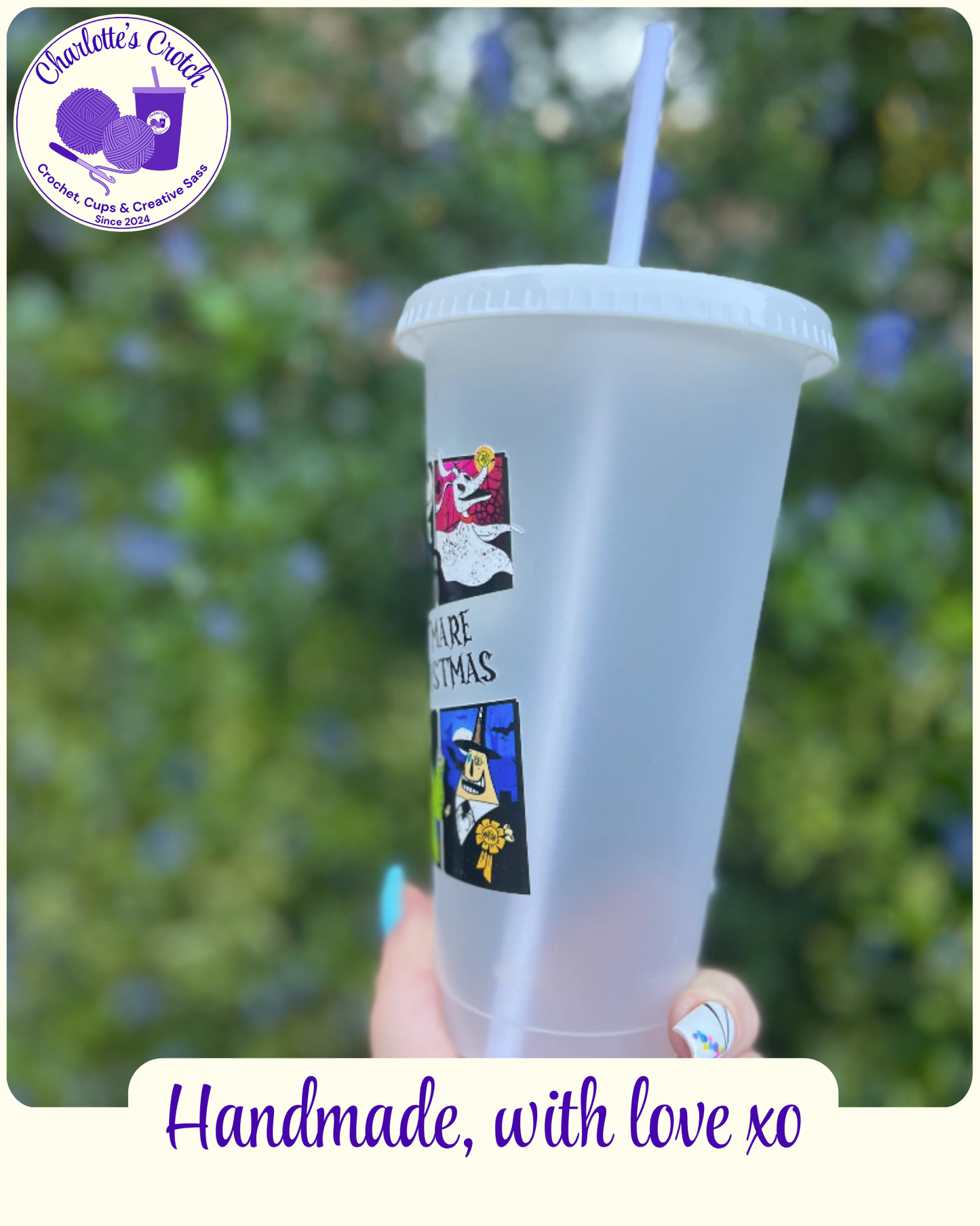 24oz Frosted Cold Cups - Pre Made