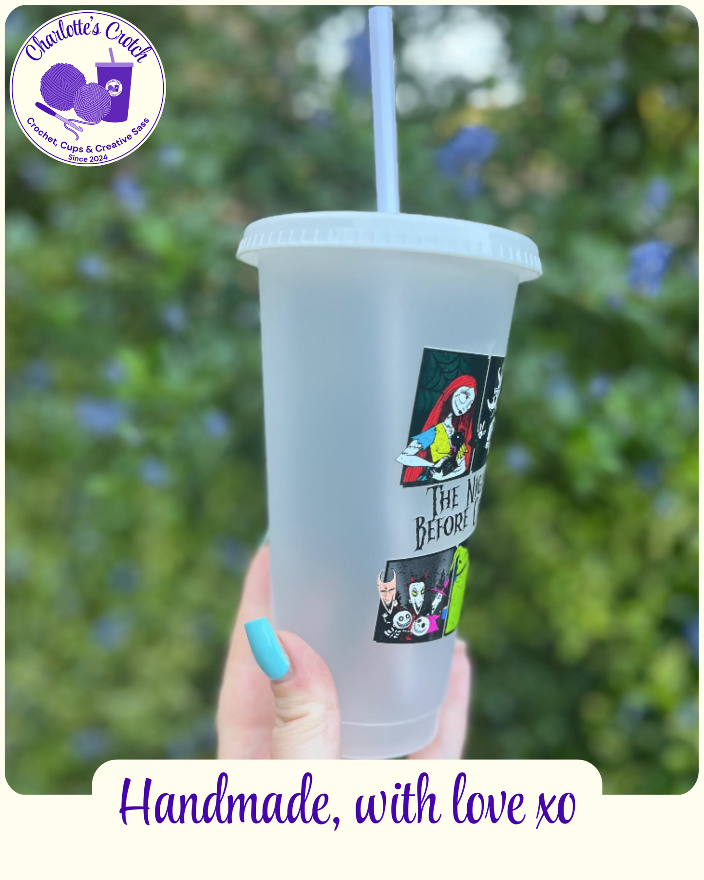 24oz Frosted Cold Cups - Pre Made