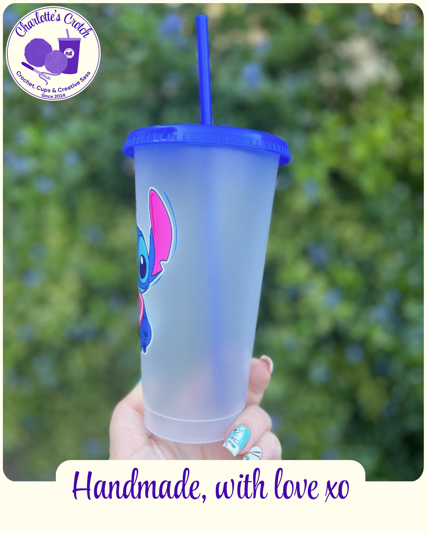 24oz Frosted Cold Cups - Pre Made