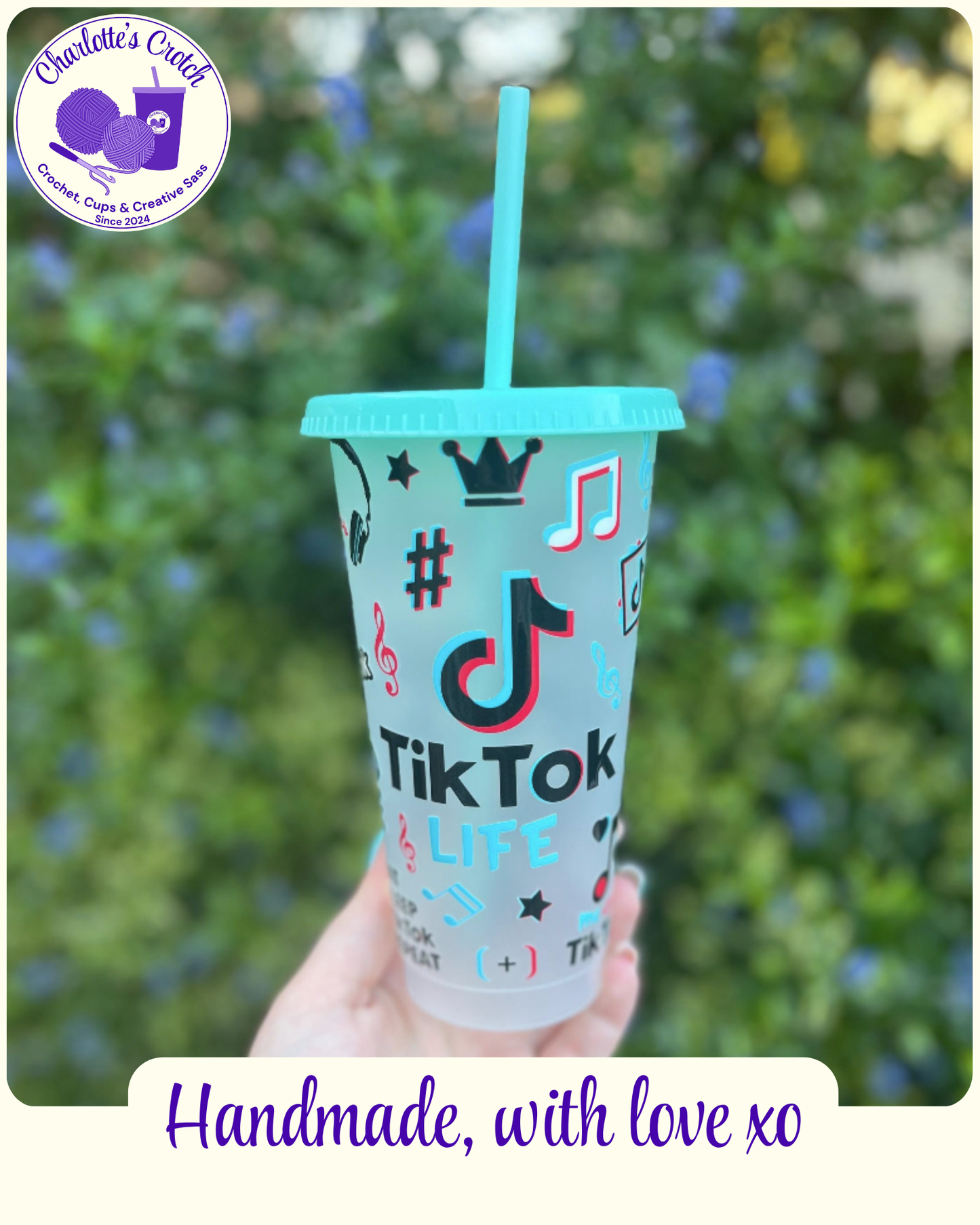 24oz Frosted Cold Cups - Pre Made