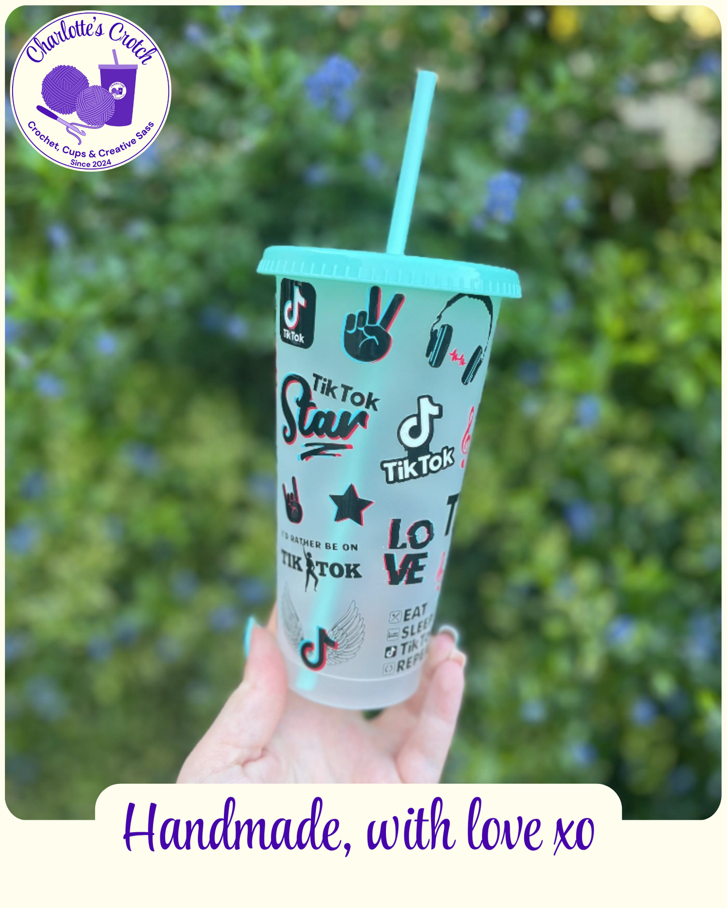 24oz Frosted Cold Cups - Pre Made