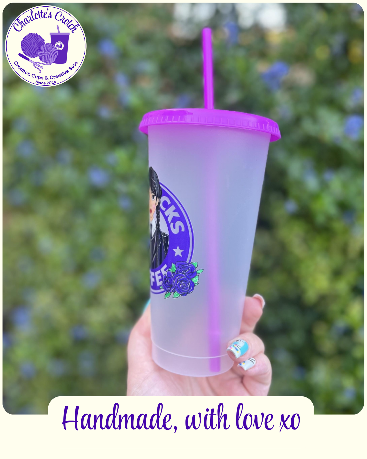 24oz Frosted Cold Cups - Pre Made