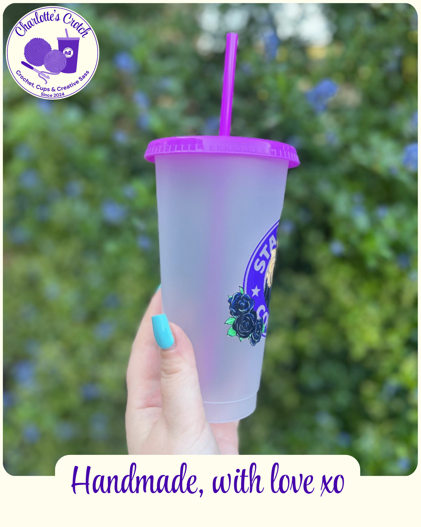 24oz Frosted Cold Cups - Pre Made