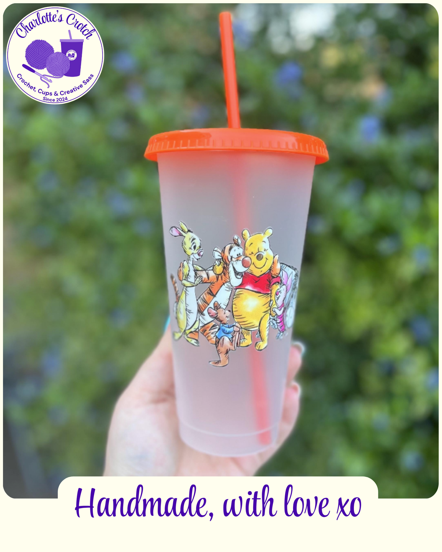 24oz Frosted Cold Cups - Pre Made