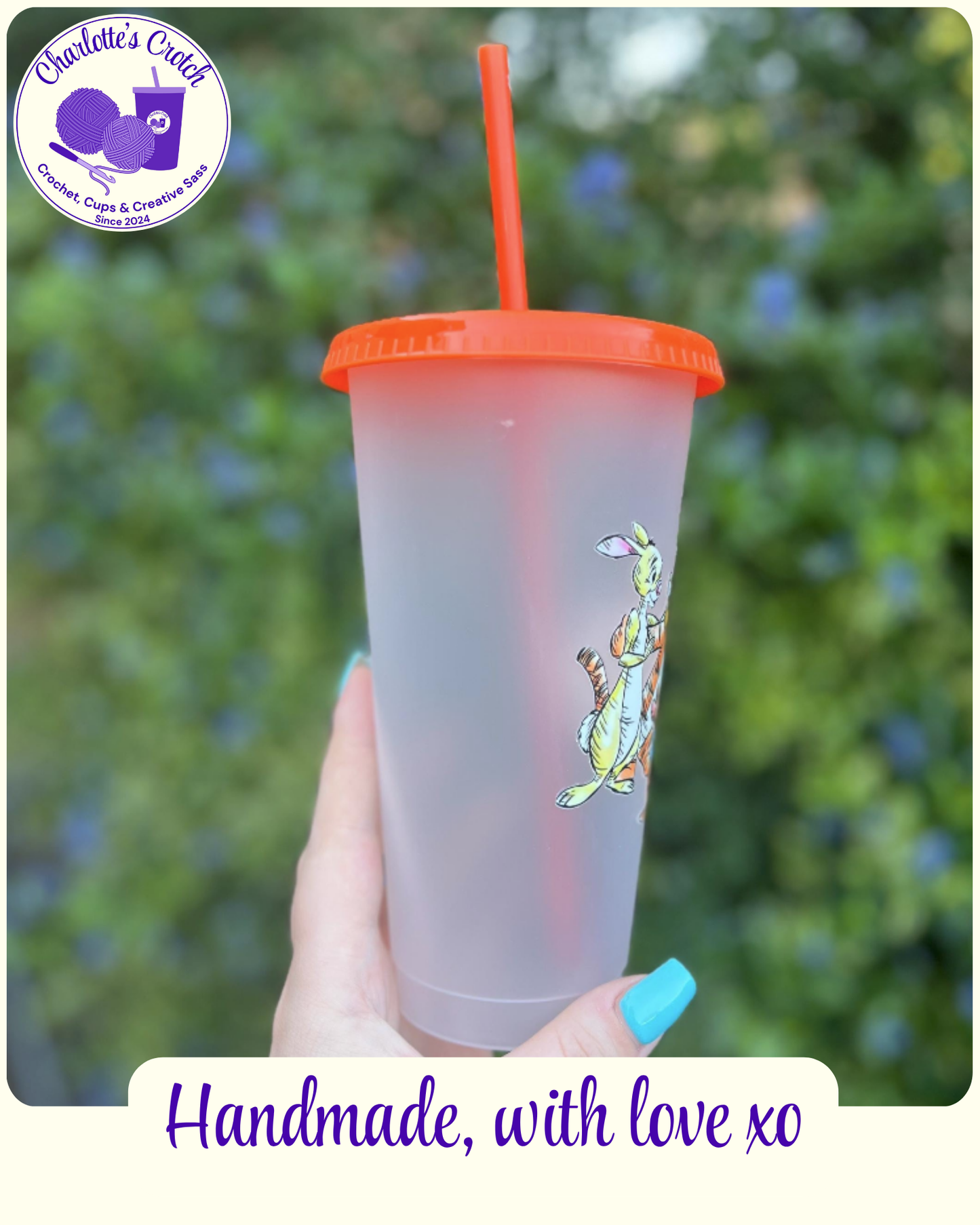 24oz Frosted Cold Cups - Pre Made