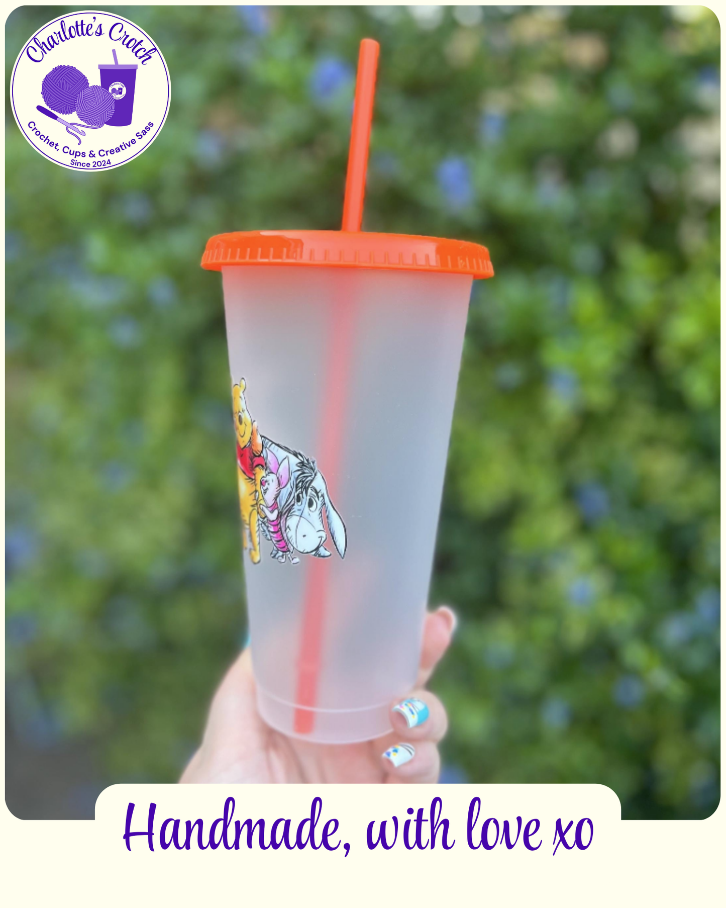 24oz Frosted Cold Cups - Pre Made