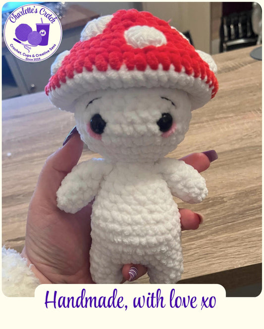 Handmade Crochet Plush Mushroom Guy
