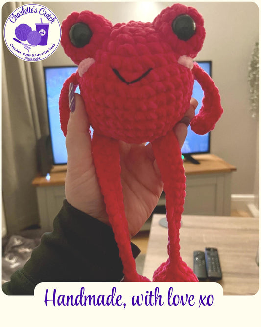 Handmade Crochet Leggy Frog