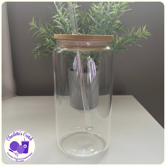 Custom 16oz Glass Libbey Cup - Clear/Frosted | Choose Your Own Wrap