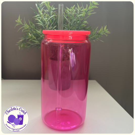 Custom 16oz Glass Libbey Cup - Jelly | Choose Your Own Wrap