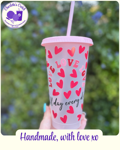 24oz Frosted Cold Cups - Pre Made