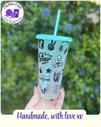 24oz Frosted Cold Cups - Pre Made
