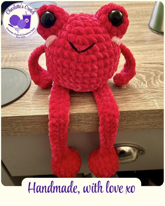 Handmade Crochet Leggy Frog