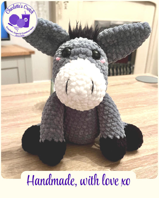 Handmade Crochet Plush Donkey