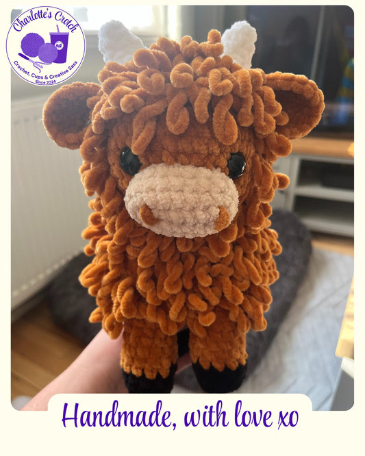 Handmade Crochet Highland Cow