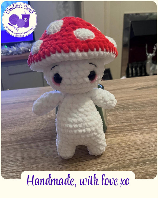 Handmade Crochet Plush Mushroom Guy