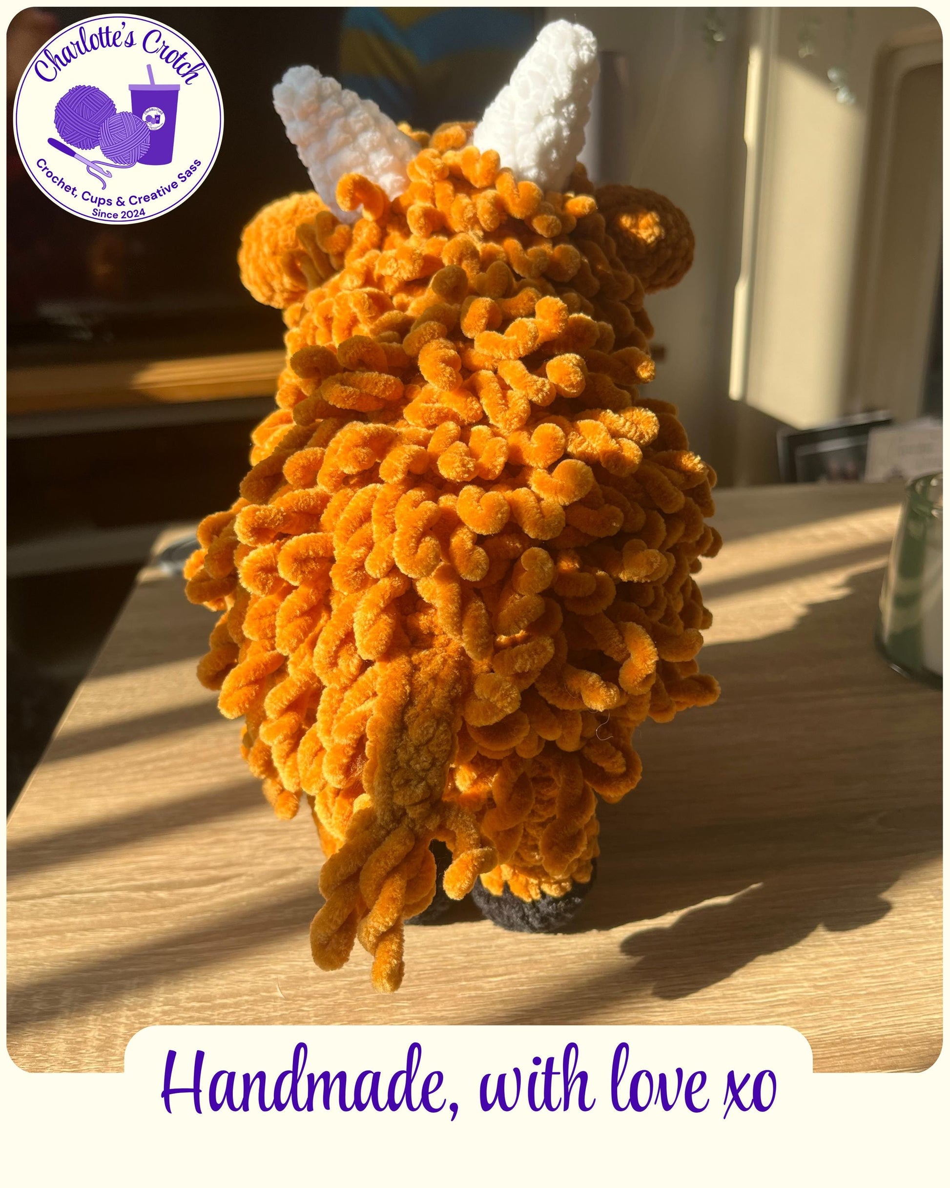 Handmade Crochet Highland Cow