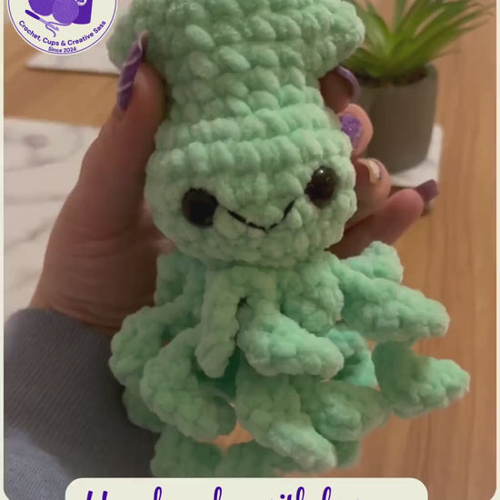 Handmade Crochet Plush Baby Squid