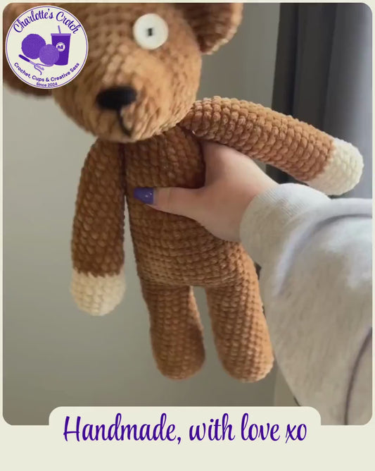 Handmade Crochet Plush Mr Bean’s Teddy